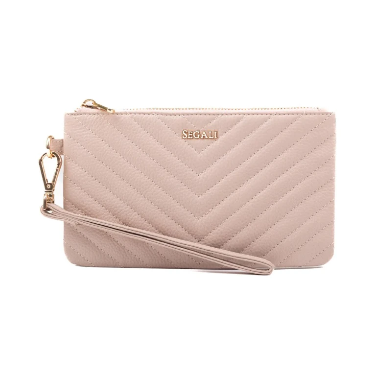 Women's Leather Wallet - Pink Document Holder