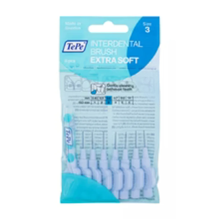 Extra Soft Interdental Brushes (0.6mm Blue, 8pcs)