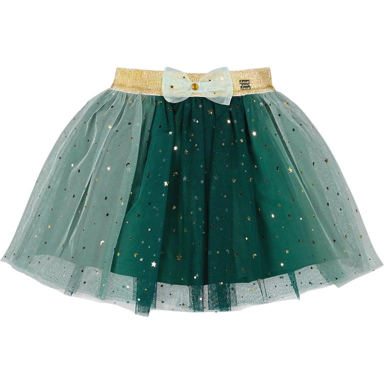 Mesh Skirt with Bow - Little Girl