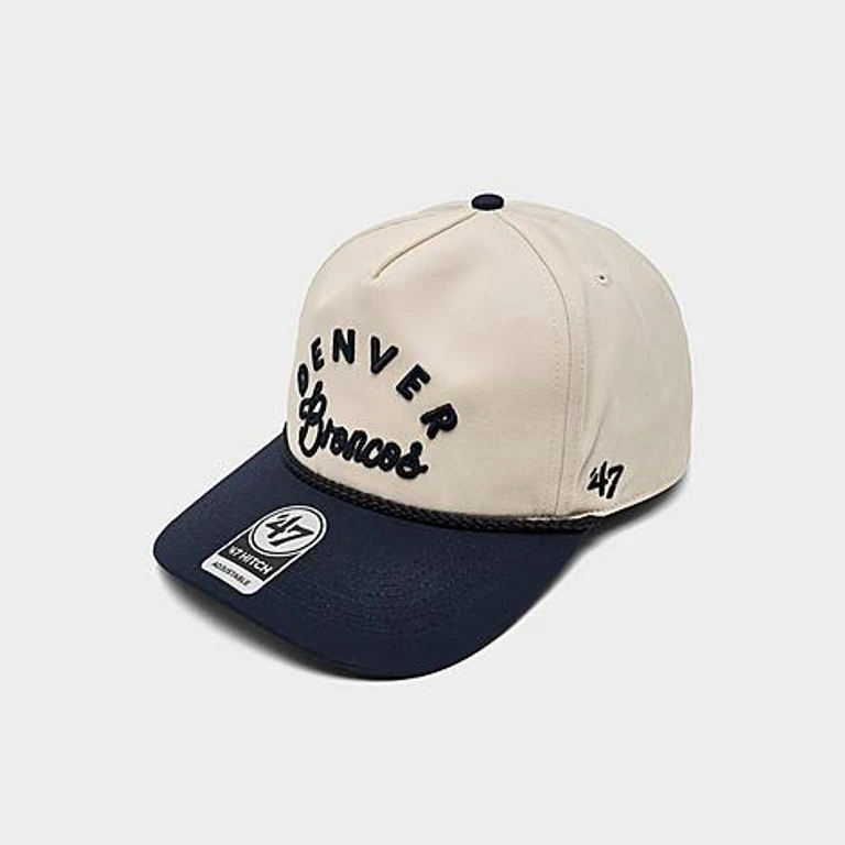 '47 Denver Broncos NFL Rope Script Hitch Snapback Hat