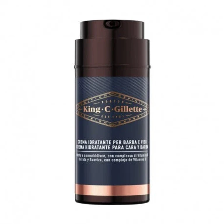 King C. Gillette Moisturizing Cream For Beard And Face 100 Ml