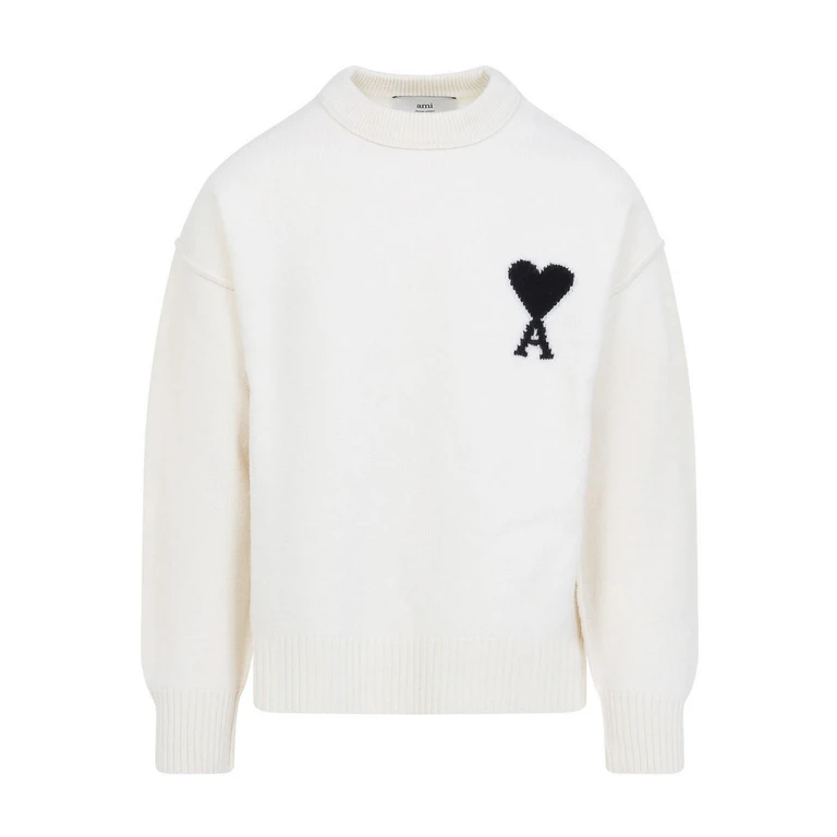 Ami Paris Pull Col Rond - Noir (UKS838018151)