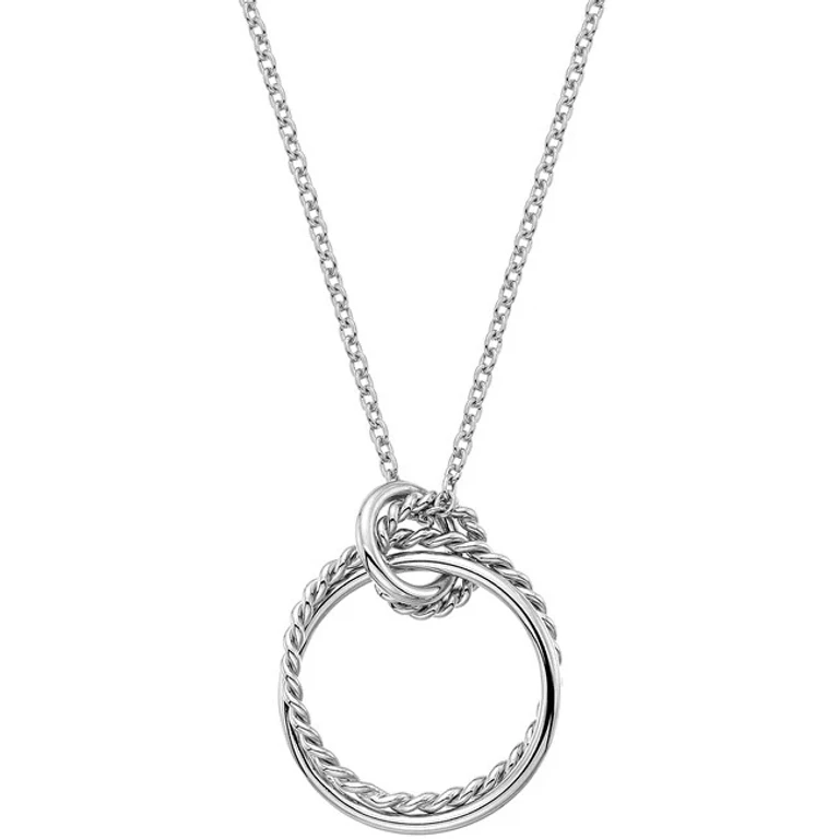 Silver Necklace With Right Diamond Jasmine Dp735