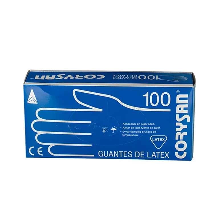 Latex gloves Corysan large size 100U