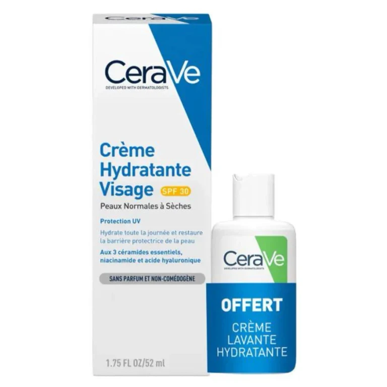 Moisturizing Facial Cream SPF30 52ml + Cleansing Cream 20ml Normal to Dry Skin
