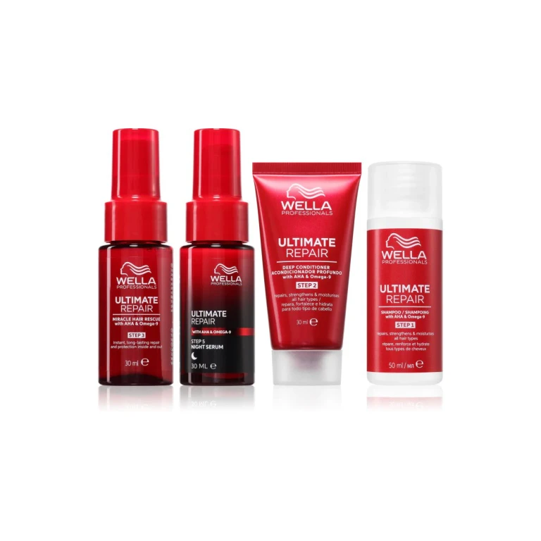 Professionals Ultimate Repair Set Travel Pack for Damaged Hair 4 Pieces