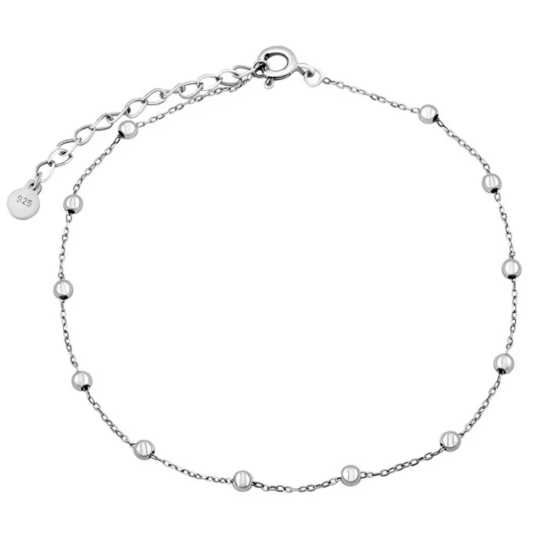 Silver Ankle Chain Vanda With Beads Zt180398A