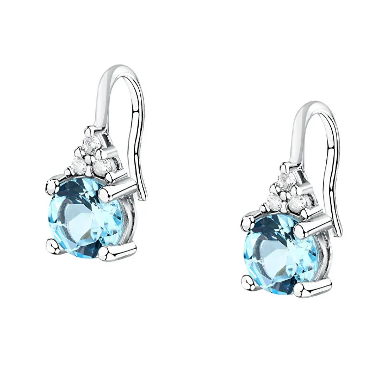 Elegant Silver Earrings with Cubic Zirconia Tesori Saiw294