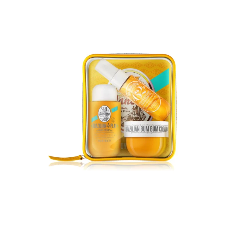 Brazilian Bum Bum Jet Set Travel Kit Firming and Smoothing Cream for Buttocks and Hips 50ml + Cream Shower Gel 90ml + Scented Body and