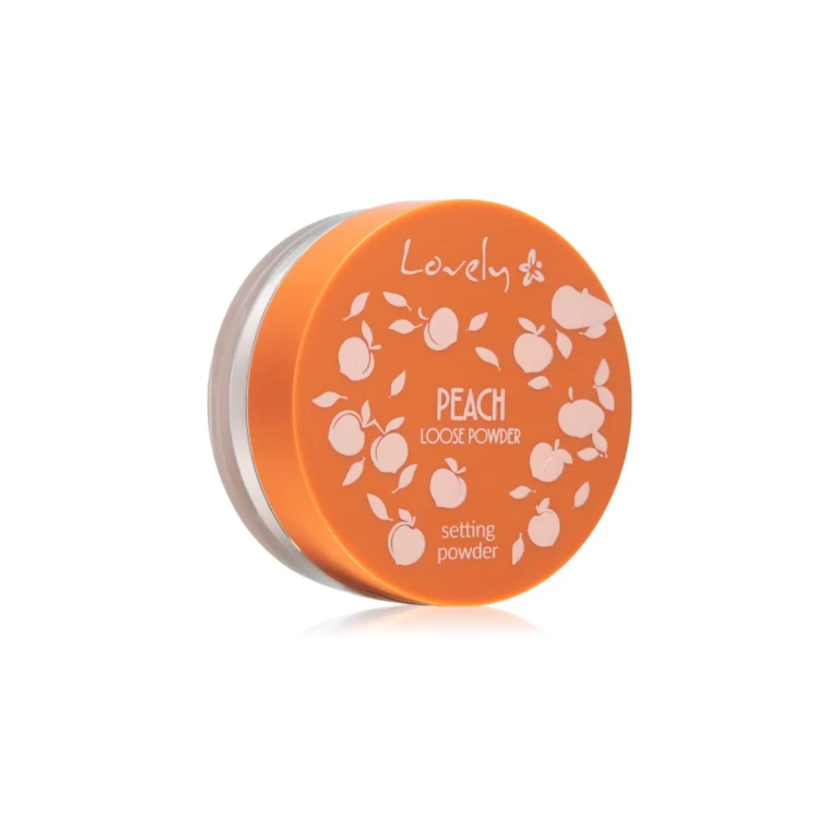Peach mattifying fixing powder