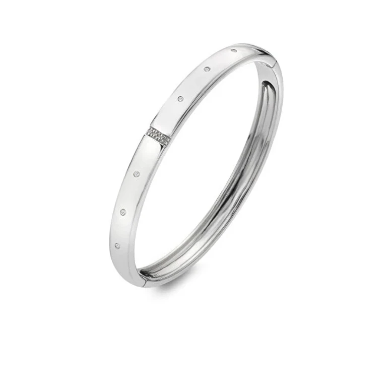Elegante Silver Bracelet With Diamonds And Topazes Very Loved Dc178
