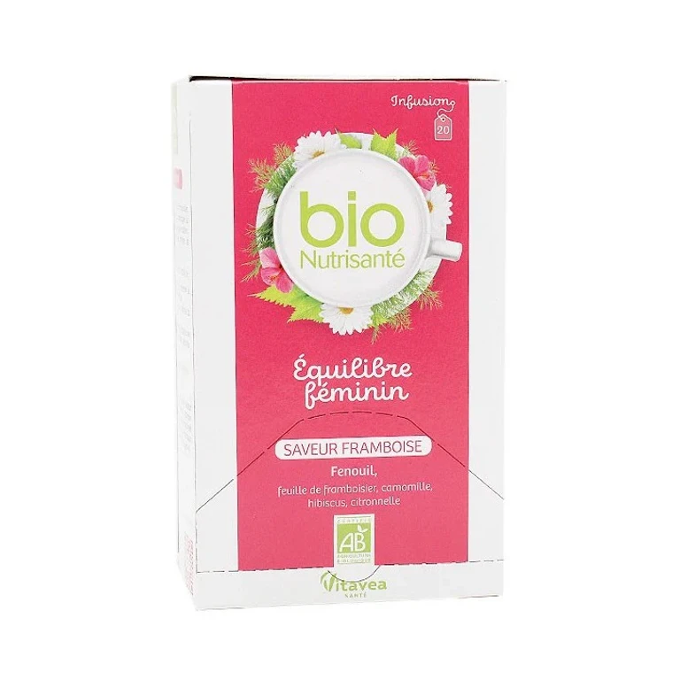 Bio Nutrisanté - Female Balance Infusion Raspberry Flavor 20 sachets