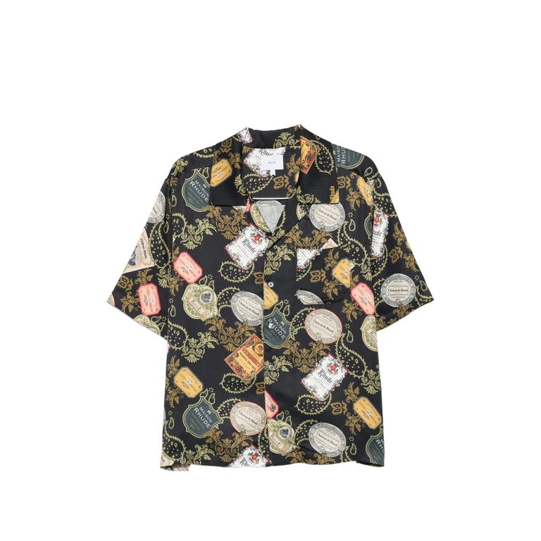 R H U D E Graphic-print Short-sleeve Shirt