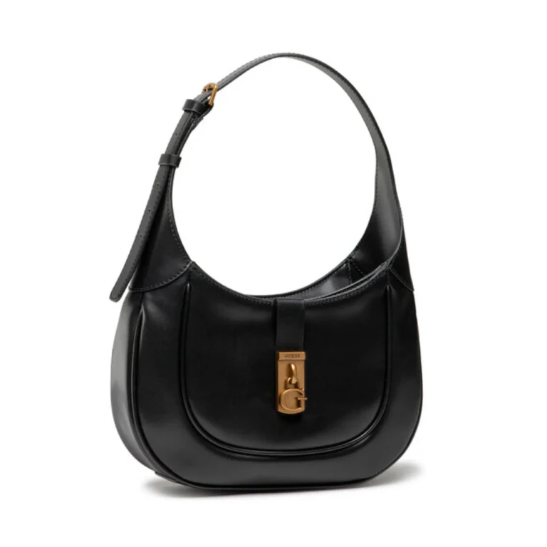 , Maimie Hobo Faux Leather Fabric Bag Black HWVB84 Women 29 x 17.5 x 7 cm