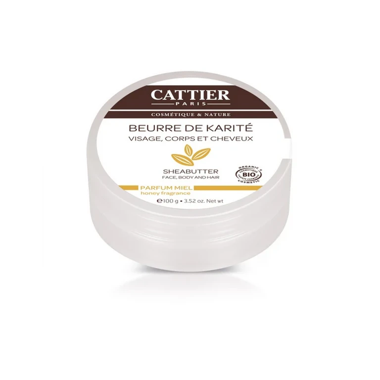 Cattier Shea Butter Face, Body & Hair Organic Honey Perfume 100G
