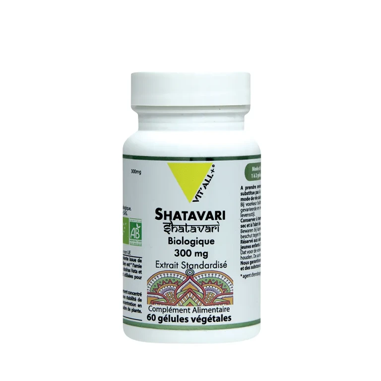 Shatavari Organic 300mg Extract Standardized 60 Capsules