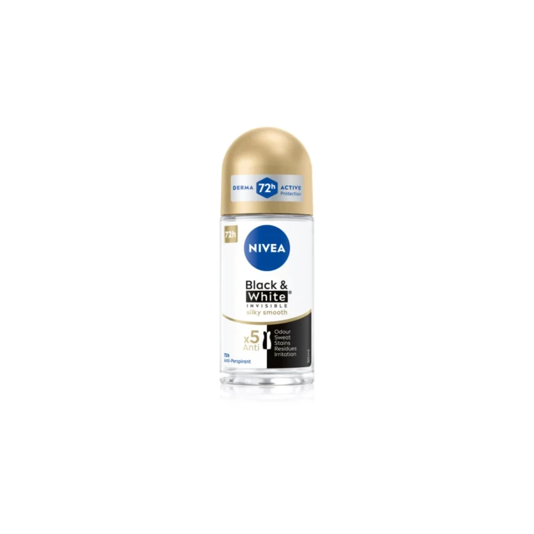 Invisible Black & White Silky Smooth antiperspirant roll-on for women 50 ml