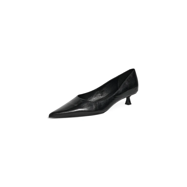 Cameo Kitten Heel Pumps Black Vintage 5.5