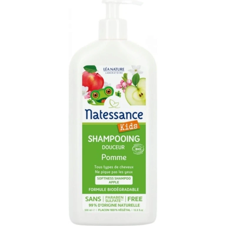Kids Shampoo Body and Hair Apple Organic Sulphate Free 500ml