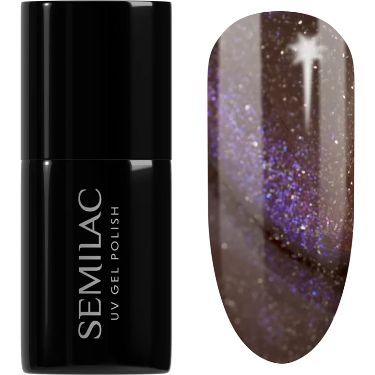 UV Hybrid Galaxy Flash UV/LED Lamp Gel Nail Polish Color 827 AI Brown 7ml
