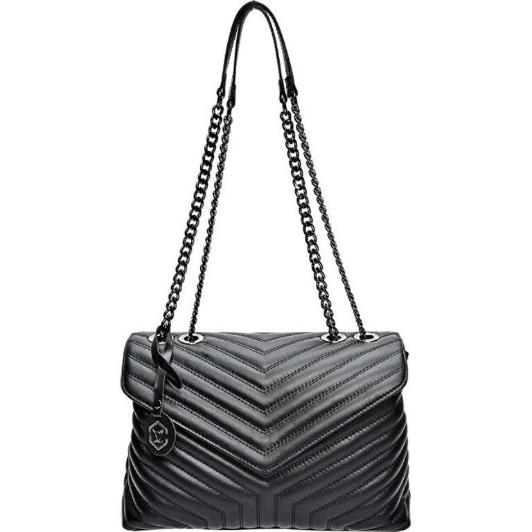 Women's Leather Handbag 2183 black