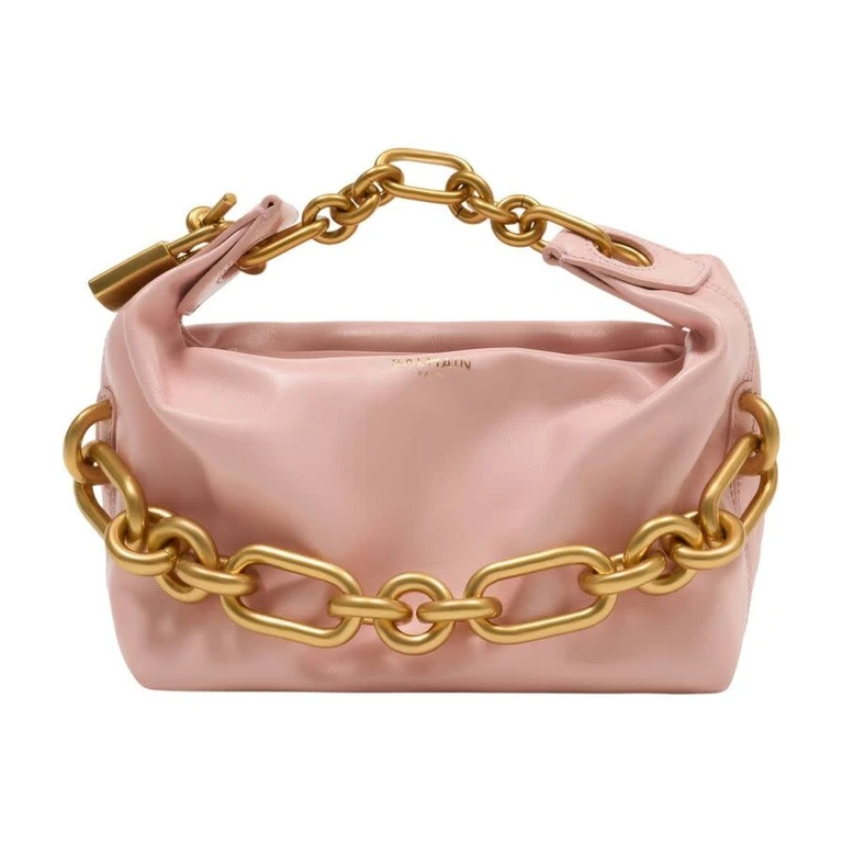 Chain-Link Leather Mini Bag â Pink