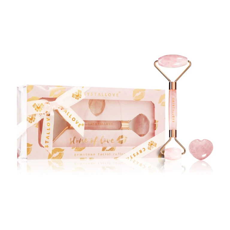 Rose Quartz Selflove Facial Massage Roller & Massage Tools Set