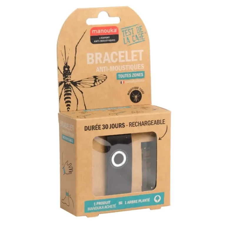 Mosquito Repellent Bracelet - Rechargeable - Black