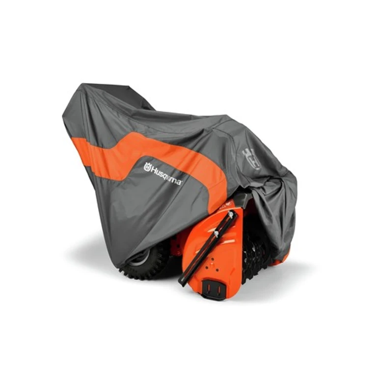 Heavy-Duty Snow Blower Cover - Orange/Gray