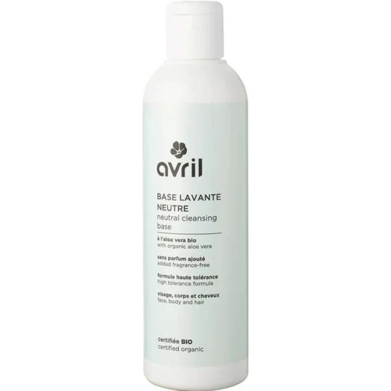 Neutral cleansing base with organic aloe vera Face, body, hair 240ml