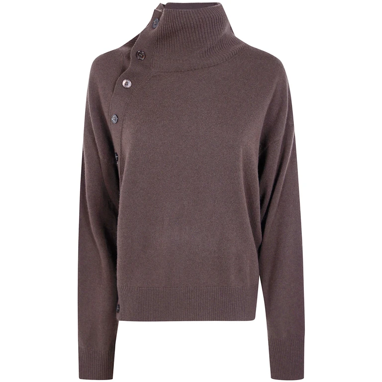 Sweater Wool Cashmere Blend Turtle Neck
