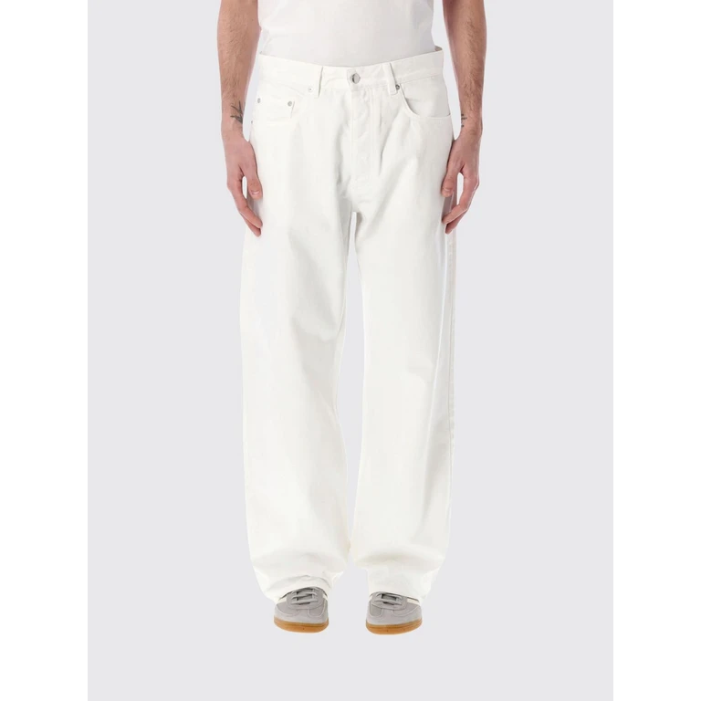 Wide Jeans in Cotton Denim (PT2056WHITE)