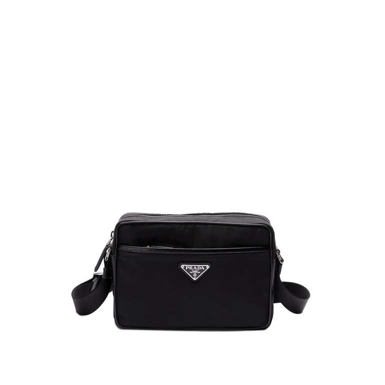 Re-Nylon And Saffiano Leather Shoulder Bag