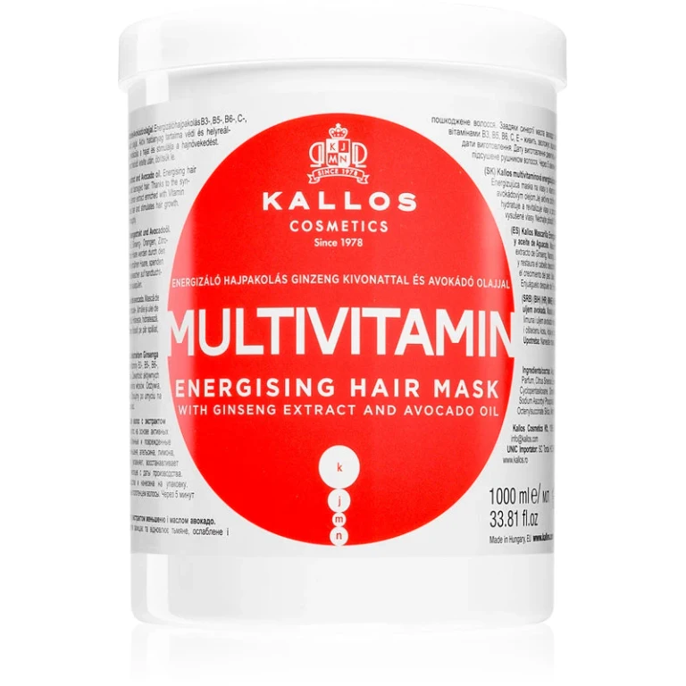 Multivitamin with Ginseng Extract and Avocado Hair Mask - 1000ml