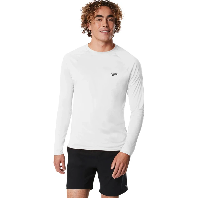 Easy Solid Long Sleeve Swim Rashguard - Men's