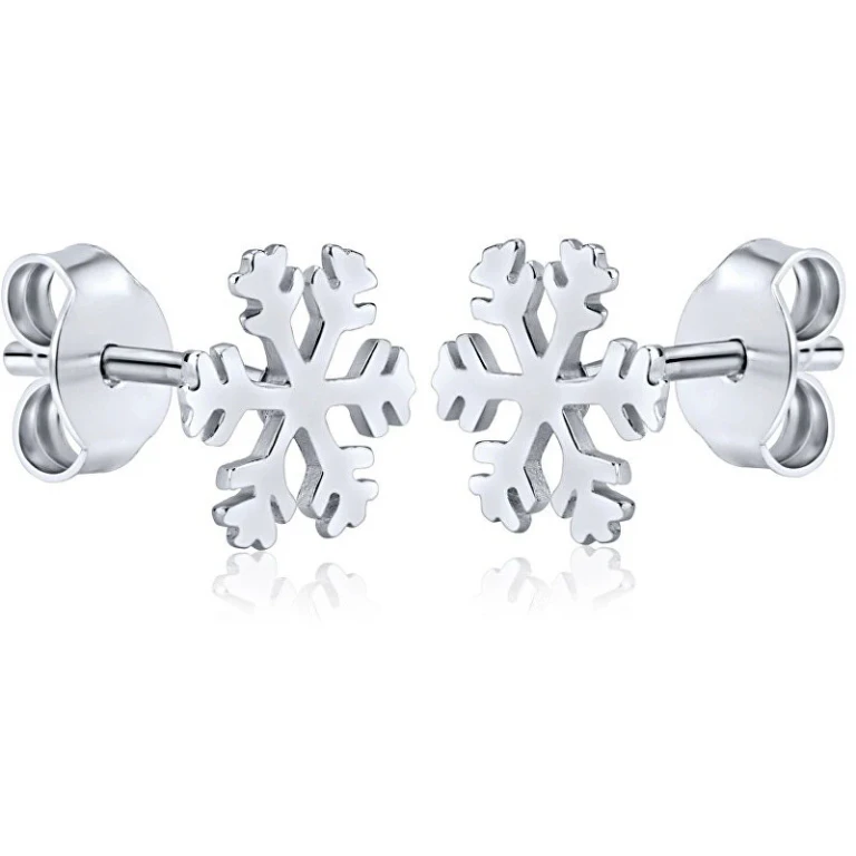 Silver Snowflake Earrings Ztje52502