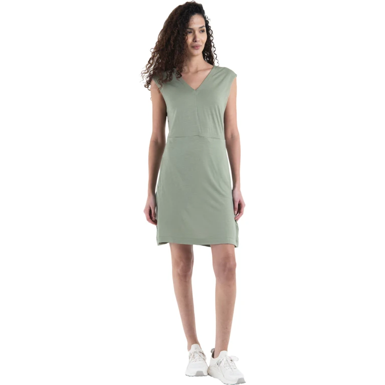 Merino 200 Granary Sleeveless V-Neck Dress - Women's