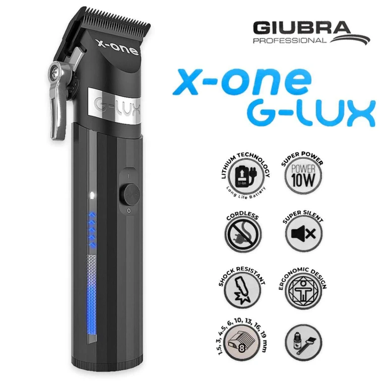 X-One hair clipper, black, fixed head, 440 Japanese steel