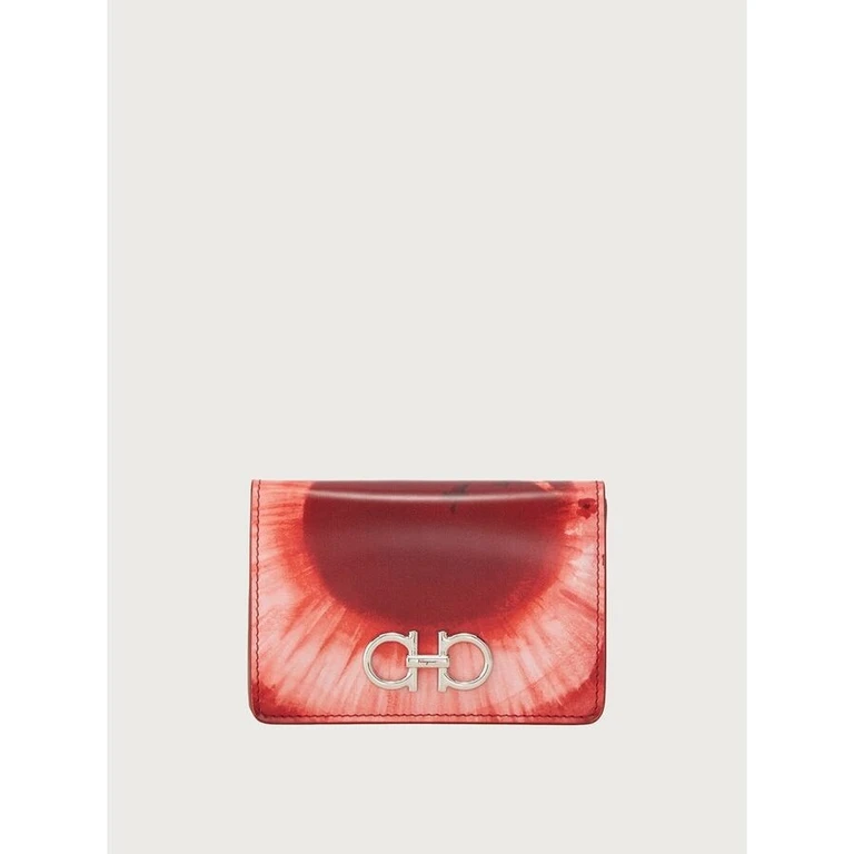 Red Calf Leather Wallet