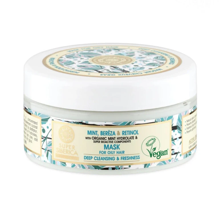Hair mask Natura Siberica Mint Birch Retinol for oily hair 400 ml
