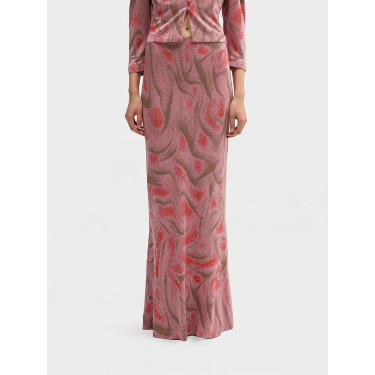 Patterned Viscose Pencil Skirt (M26E1ACJN010JN02454)
