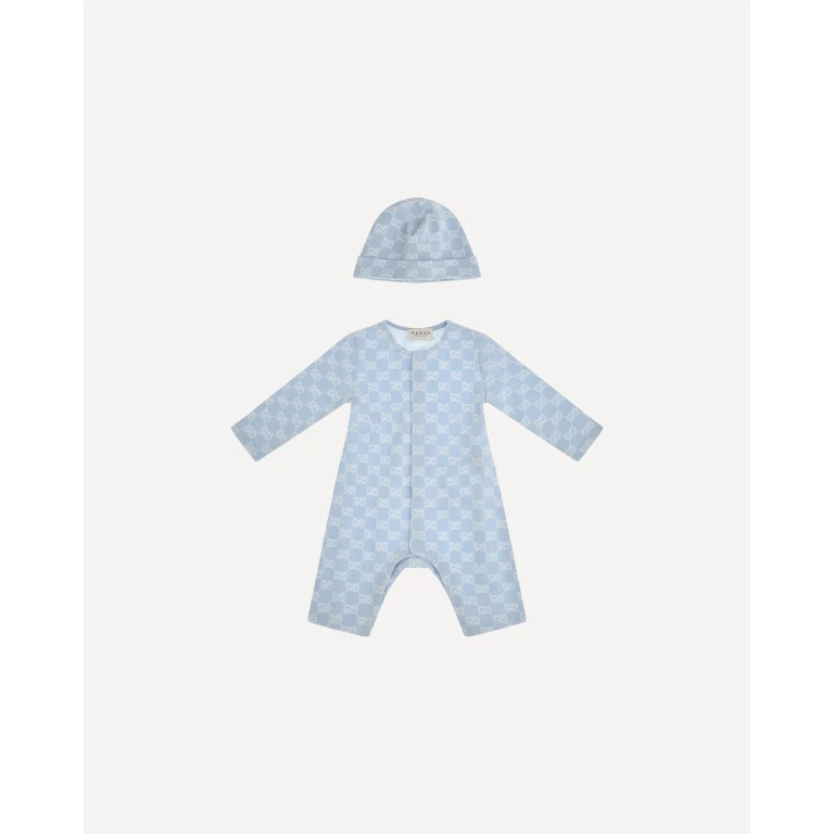 GG cotton piqué Baby gift Set Boy 6-9M