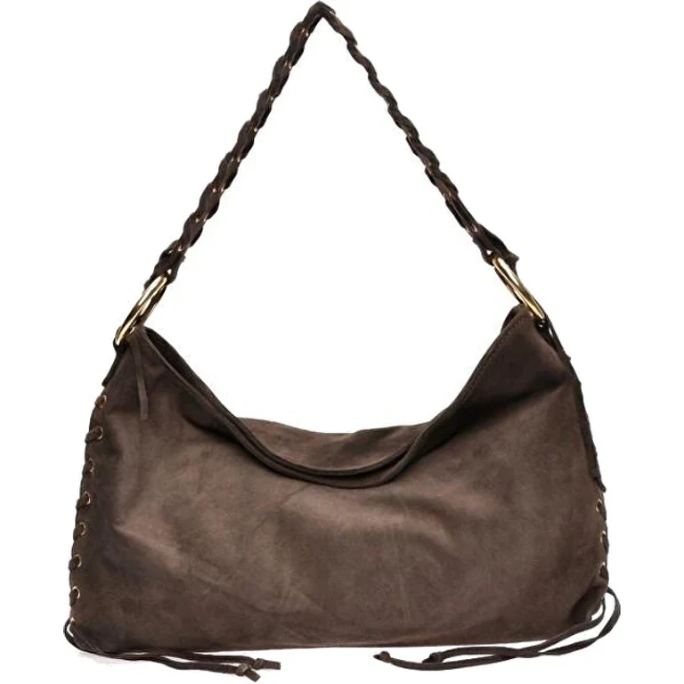 Dark Cognac Leather Handbag for Women