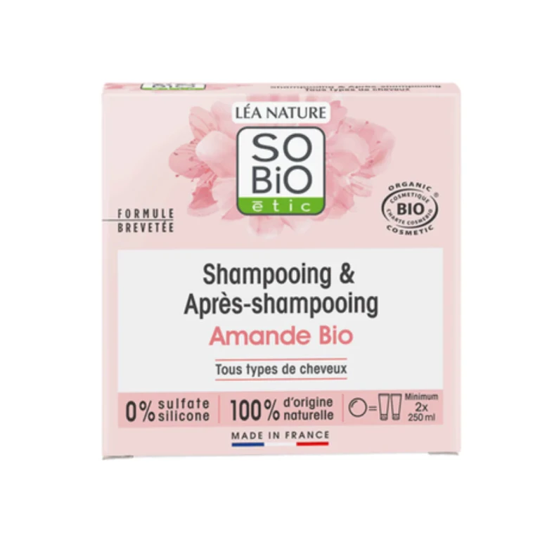 LÉa nature so bio étic 2in1 Solid Shampoo and Conditioner with Almond 65 g