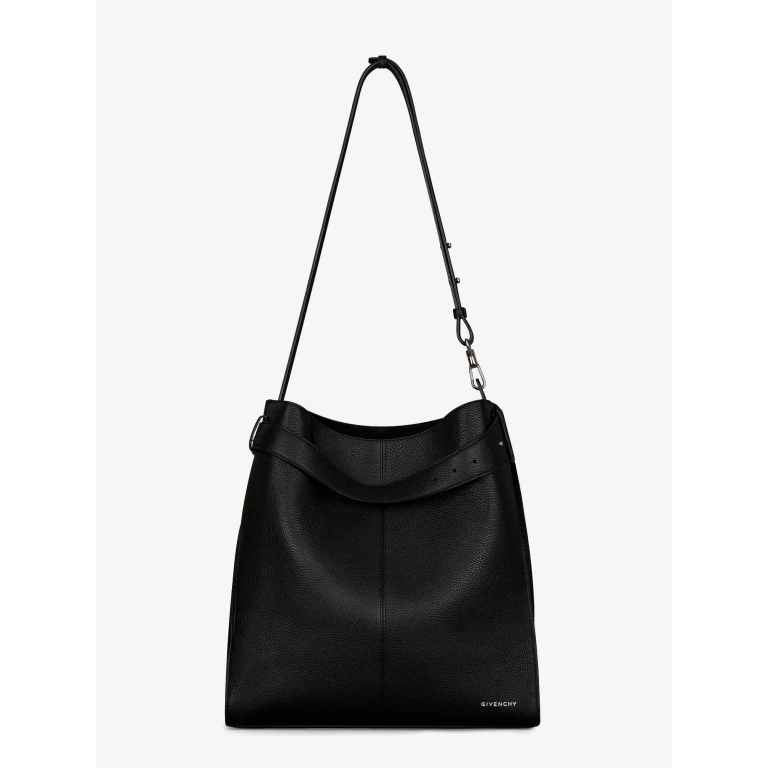 Belted Leather Shoulder Bag