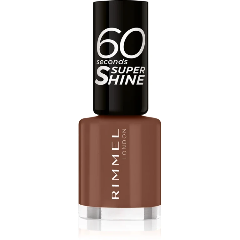 60 Seconds Super Shine Nail Polish Color 140 Chocolate Eclipse 8 ml