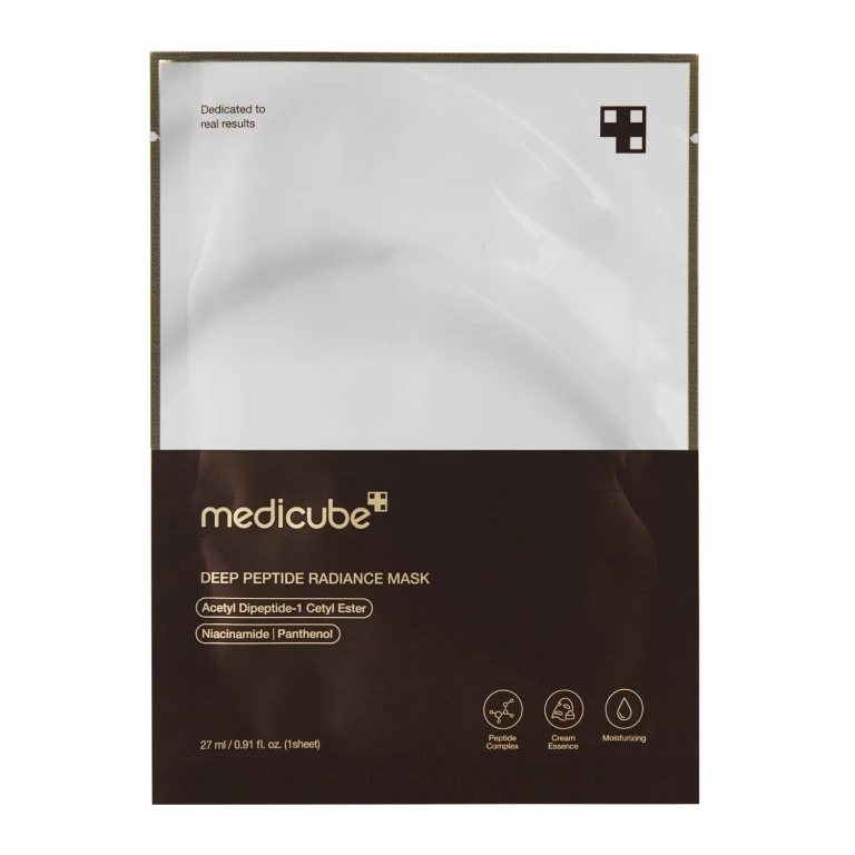 Deep Peptidi Maschera in Tessuto Illuminante con Peptidi 27ml — Maschera in tessuto