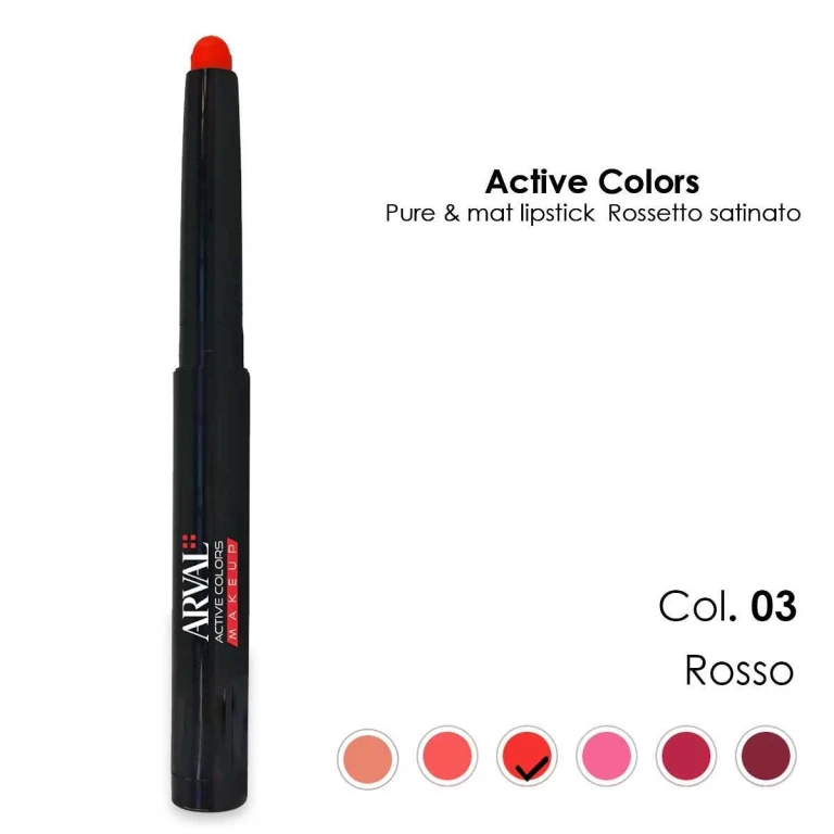 Pure & mat lipstick n. 03 - red satin lipstick - pencil