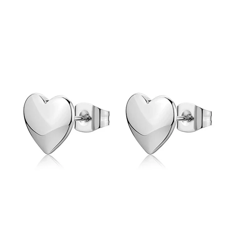 Luxury Heart-Shaped Steel Earrings Click Sck299