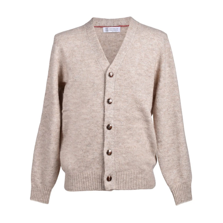 Sand Wool Blend Cardigan Sweater
